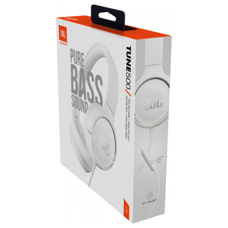 Casque Filaire JBL Tune T500 - JBLT500WHT - Blanc — JBL · Smarty Paris 18e